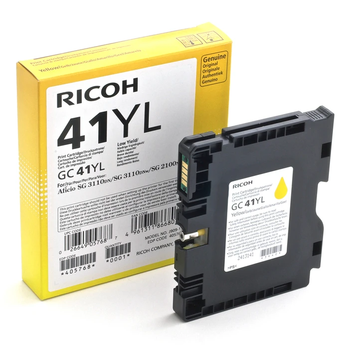 Μελάνι Ricoh GC 41YL GEL YELLOW 600p (GC-41YL) (405768)