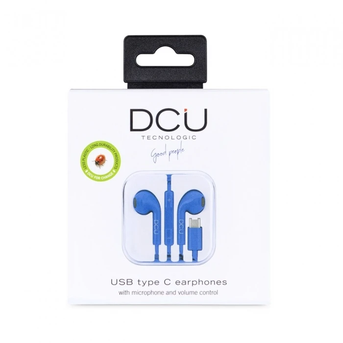 Ακουστικά Dcu Usb Type C Stereo Μπλε