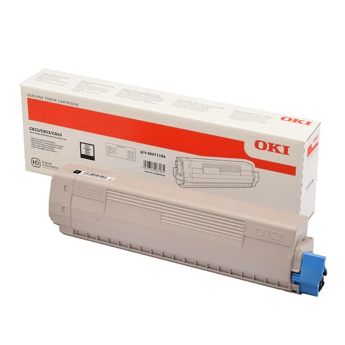 Toner Oki C823/833/843 BLACK 7K (46471104)