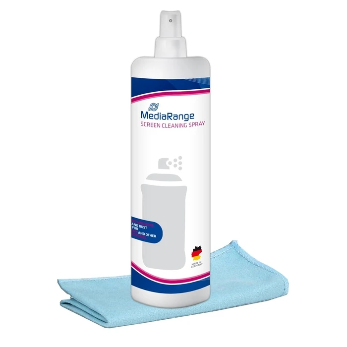 Σπρέι Καθαρισμού MediaRange Screen With microfibre cloth 250 ml (MR721)