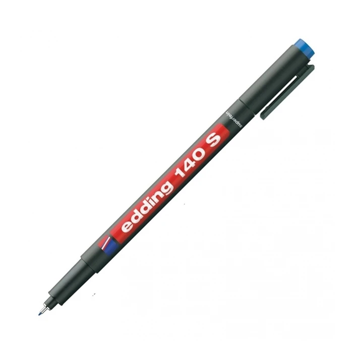 Μαρκαδόρος Ανεξίτηλος Διαφανειών Edding 140/S 0.3 mm (Μπλε) (585003)