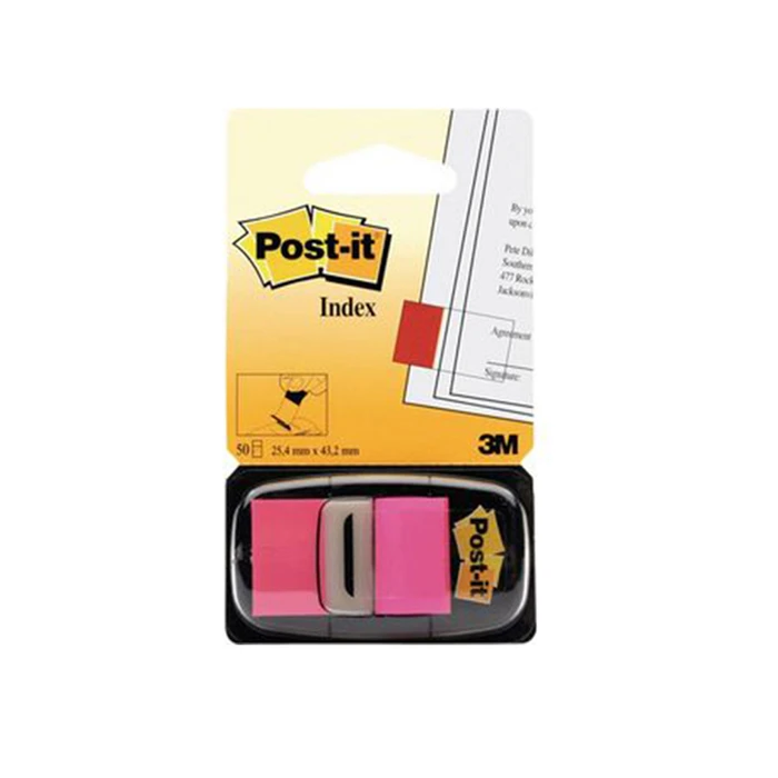 Σελιδοδείκτες 3M Post-It 25.4 χ 43.2 mm (Φωσφοριζέ Ρόζ)