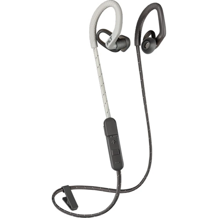 Poly BackBeat Fit 350 - Ακουστικά In‑ear με βρόχο αυτιού για σπορ, Γκρι/Λευκό