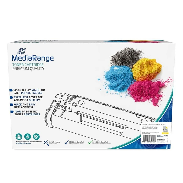 Toner Συμβατό MediaRange για Εκτυπωτές HP (Yellow) (CE402A/507A)