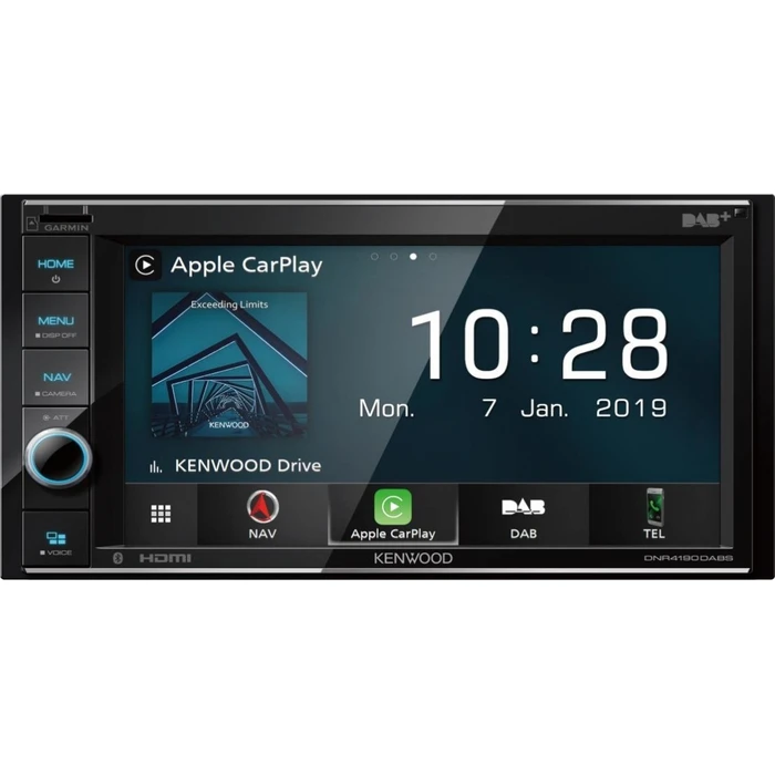 Kenwood DNR4190DABS 6.2" USB / Bluetooth / iPhone Car Multimedia Receiver - 2-DIN