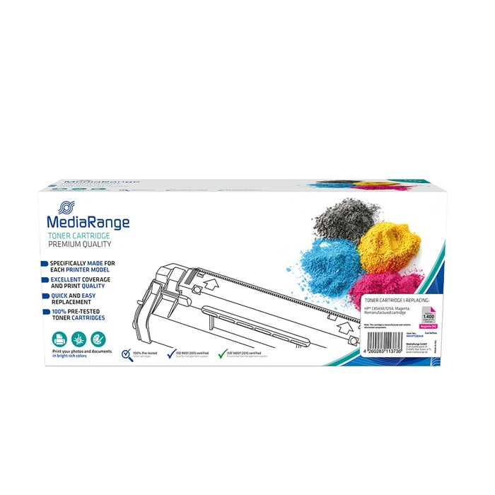 Toner Συμβατό MediaRange για Εκτυπωτές HP (Magenta) (CB543A/125A)