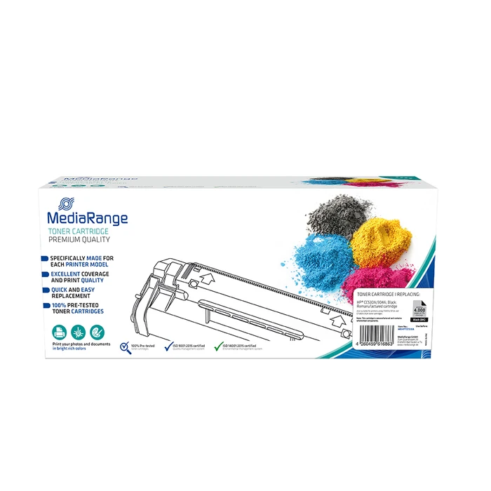 Toner Συμβατό MediaRange για Εκτυπωτές HP (Black) (CC530A/304A/CE410X/305A/CF380X/312A)