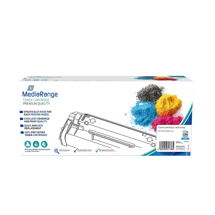 Toner Συμβατό MediaRange για Εκτυπωτές HP (Cyan) (CF411X/410X)