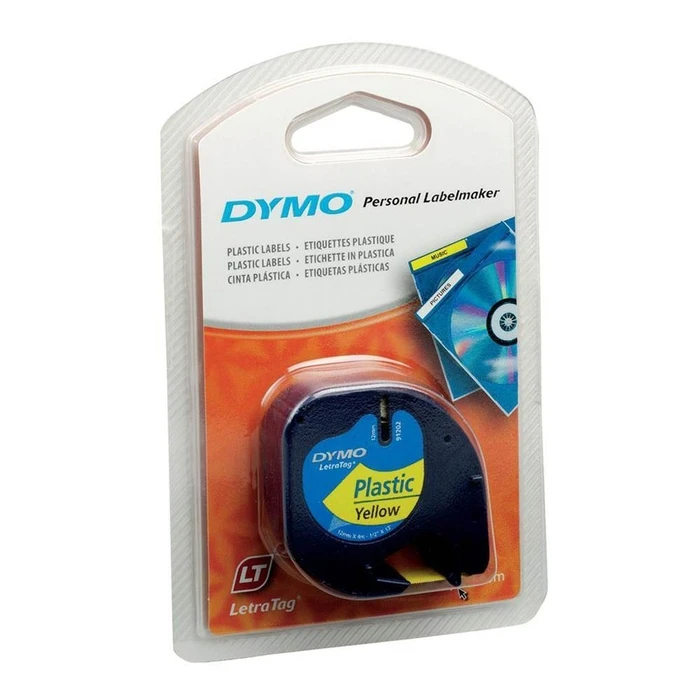 Πλαστική Ταινία Ετικετογράφου Dymo 4m X 12mm (Κίτρινη) (S0721620)