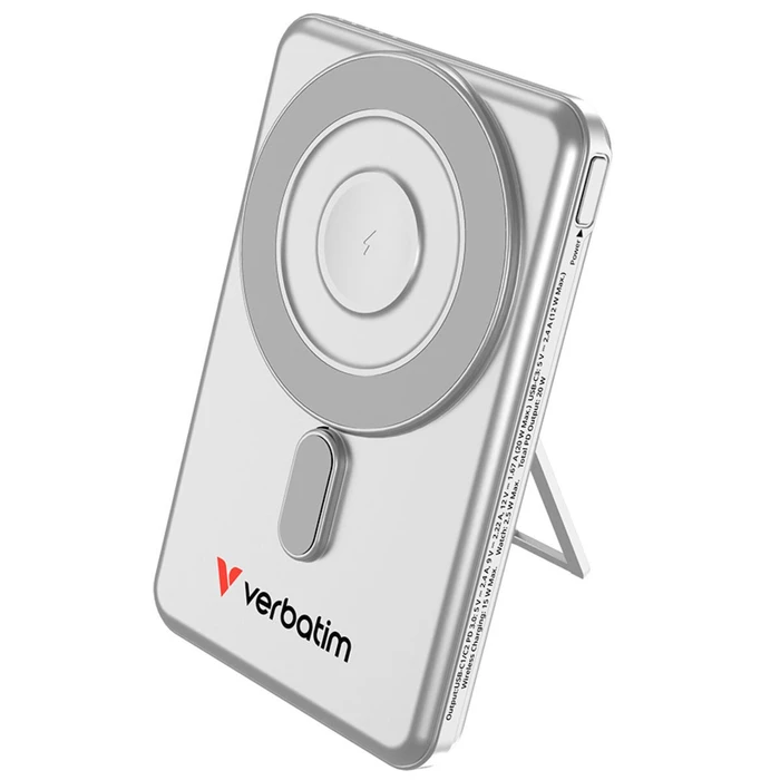 Power bank Verbatim Charge'n'Go 2C 5000mAh Magnetic Silver 32276