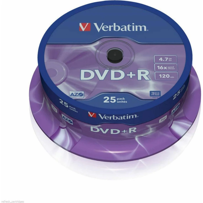DVD+R Verbatim 1x25 4,7GB 16x Speed Matt Silver