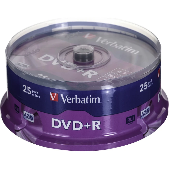 DVD+R Verbatim 1x25 4,7GB 16x Speed Matt Silver