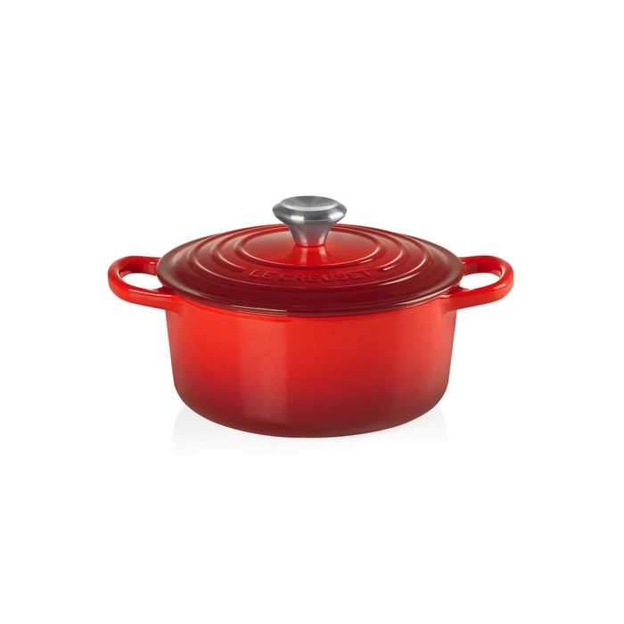 Le Creuset Signature Στρογγυλός Roaster 30 cm Cherry (Κόκκινο Κεράσι)
