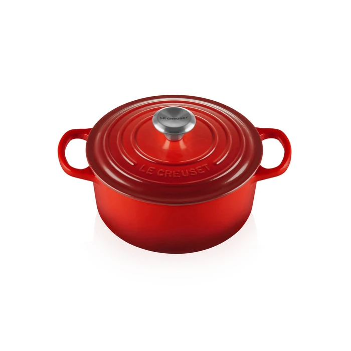 Le Creuset Signature Στρογγυλός Roaster 30 cm Cherry (Κόκκινο Κεράσι)