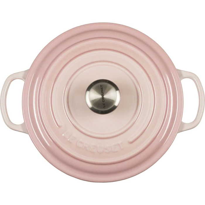 Le Creuset Signature Κατσαρόλα Στρογγυλή Χυτοσίδηρος 20 cm - Shell Pink (2.4 L)