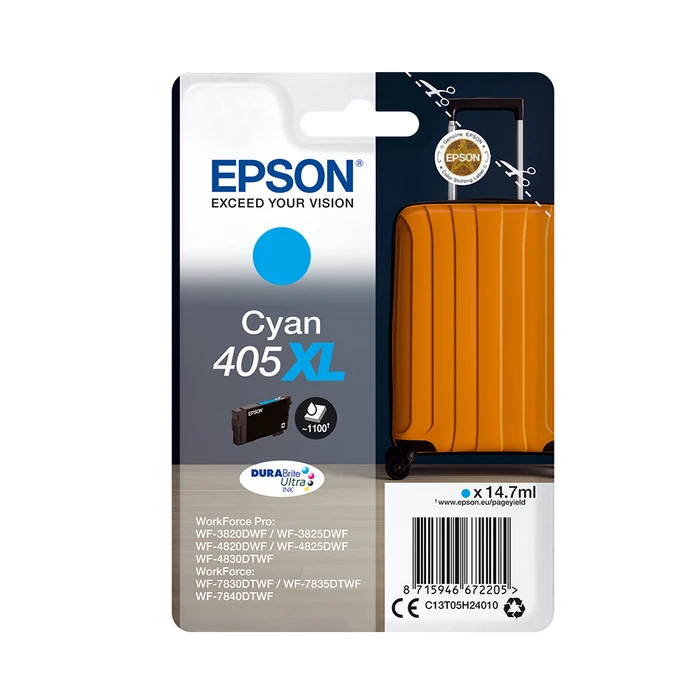 Μελάνι Epson Inkjet 405XL Cyan (C13T05H24010)