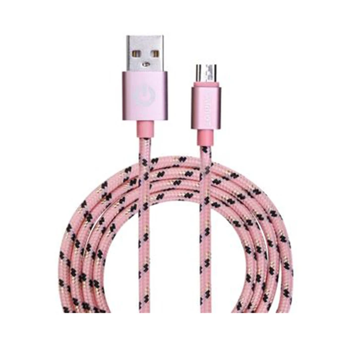 Καλώδιo USB Garbot Grab&Go 1 m A Micro-USB B Pink (C-05-10196)