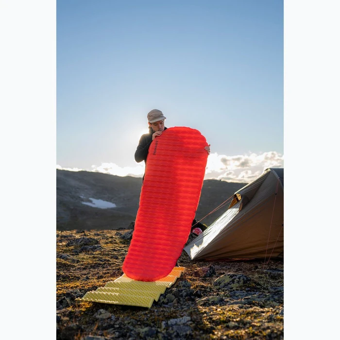 Thermarest Αυτοφούσκωτο Μονό Υπόστρωμα Camping 196x64cm Πάχους 5cm Κόκκινο
