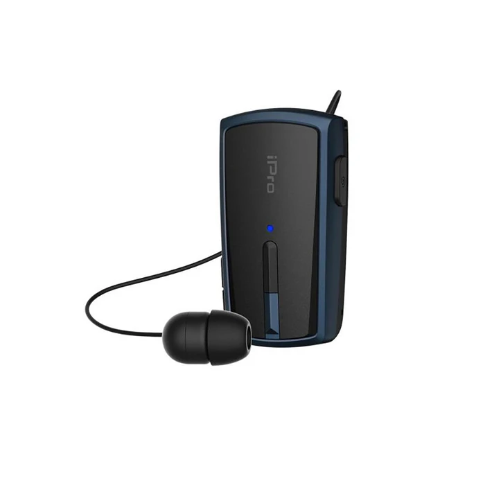Bluetooth Handsfree iPro RH120 Retractable Μαύρο-Μπλε