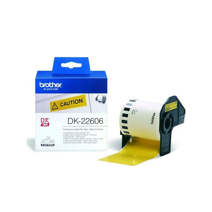 Ταινίες Ετικετογράφου Brother P-touch Endless Label Yellow 15.2m x 62mm (DK22606)