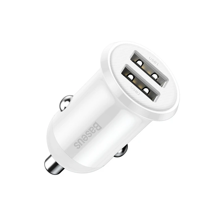 Φορτιστής Αυτοκινήτου Baseus Grain 3.1A White (CCALL-ML02)