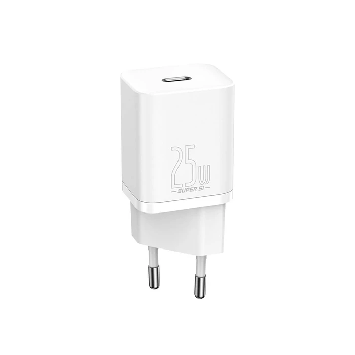 Φορτιστής Πρίζας Baseus Super Si 1C Travel Quick White (25W) (CCSP020102)
