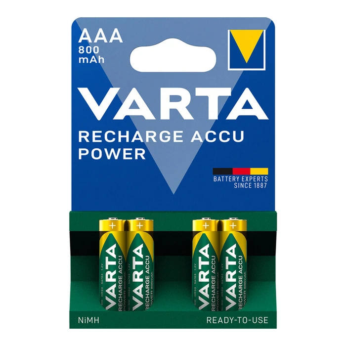 Επαναφορτιζόμενες Μπαταρίες Varta Ready2use R03 AAA Ni-MH 800 mAh 4 τμχ (56703B4)