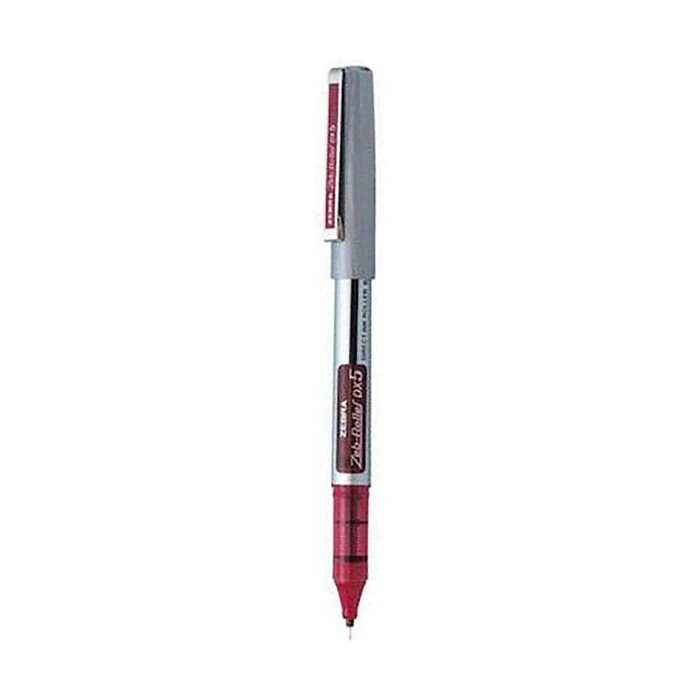 Στυλό Zebra DX5 Zebroller SILVER RollerPen 0,5mm Red (ZB-16073Z)