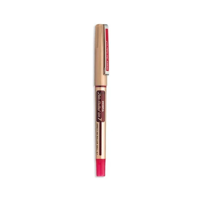 Στυλό Zebra DX7 Zebroller GOLD RollerPen 0,7mm Red (ZB-16083Z)
