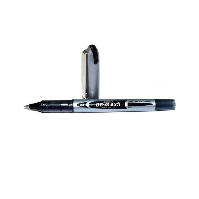 Στυλό Zebra AX5 Zebroller Silver RollerPen 0,5mm Black (ZB-15981Z)