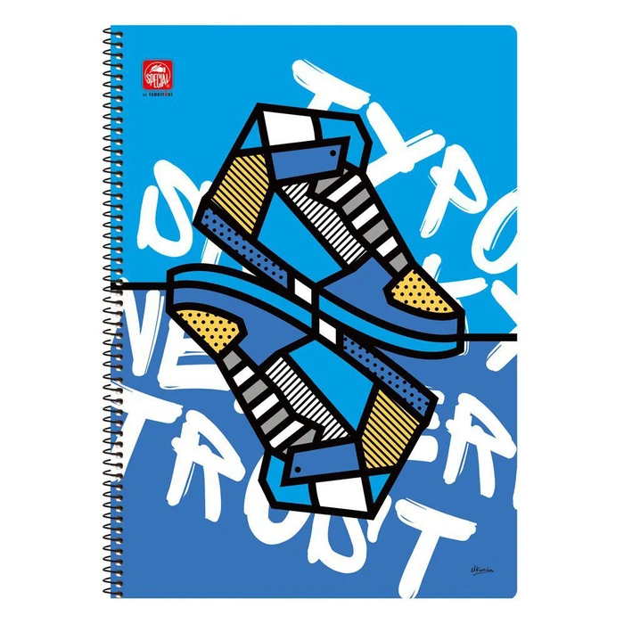 Τετράδιο Typotrust Pop Art Σπιράλ A4 3 θεμάτων (TYP4543-14)