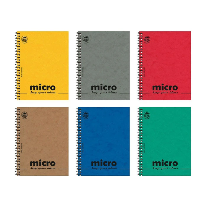 Μπλοκ Typotrust Σπιράλ Ριγέ 9x12 MICRO 80φ. (TYP4601-1)