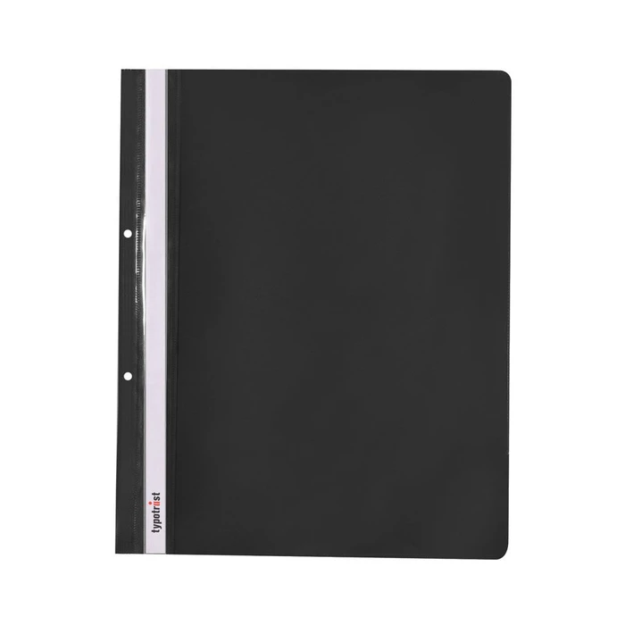 Ντοσιέ Typotrust Α4 Μαύρο με Έλασμα & Τρύπες (TYPFP16100-01)