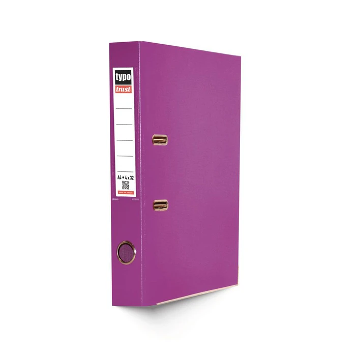 Κλασέρ Typotrust Μωβ από Χαρτόνι με Πλαστική Επένδυση 4/32 (KP432-08)