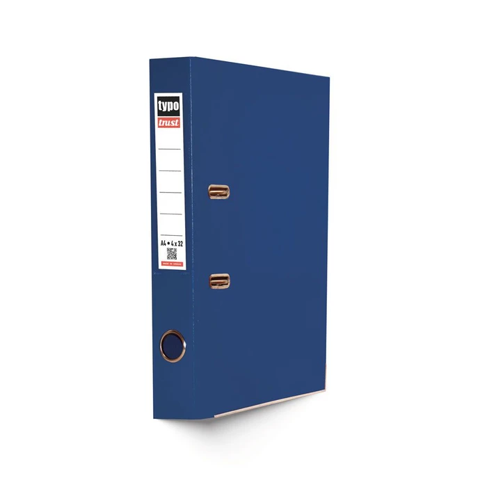 Κλασέρ Typotrust Σκούρο Μπλε από Χαρτόνι με Πλαστική Επένδυση 4/32 (KP432-13)