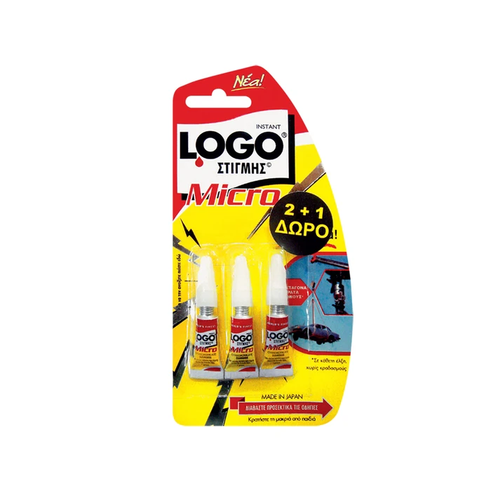 Κολλα Logo Στιγμης 1Gr Micro 2+1 Δωρο (LOGO1GR3)