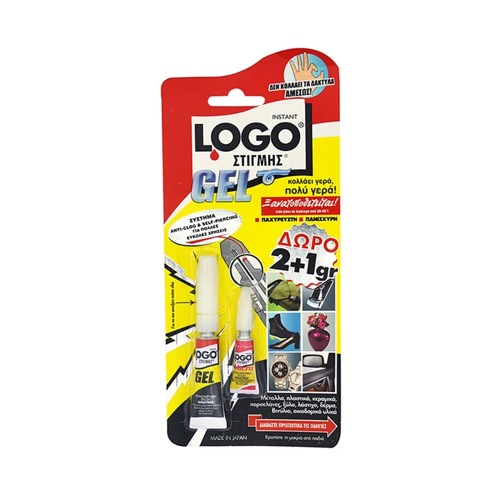 Κολλα Logo Στιγμης 2Gr Gel + 1Gr Δωρο (LOGO06GE22)