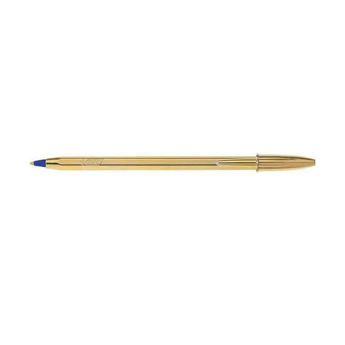 Στυλό Διαρκείας Bic Ballpoint 1.0mm Cristal Original Shine Χρυσό (Μπλε) (9213401)