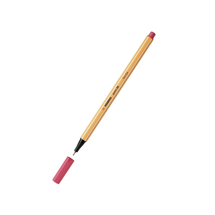 Μαρκαδόρος Σχεδίου Stabilo Point 88 0.4 mm (Strawberry Red) (88/49)