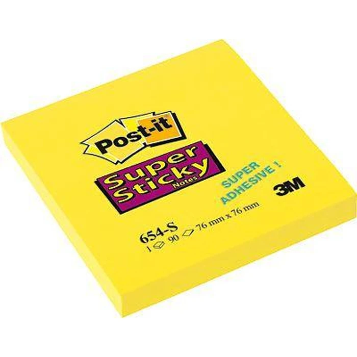 Αυτοκόλλητα Χαρτάκια 3M Post-it 76 x 76 mm (90 Φύλλα) (654-S)