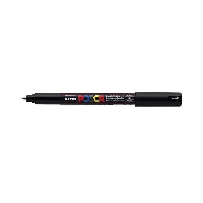 Μαρκαδόρος Uni-Ball Μαρκαδοροι Posca Pc-1Mr Extra Fine Black (PC1MREXFBLK)