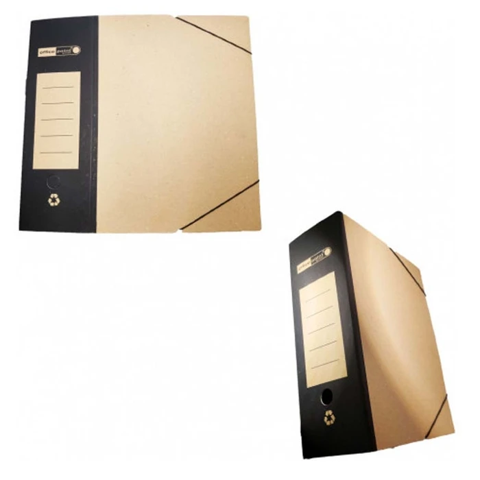 Κουτί Officepoint λάστιχο οικολογικό 26Χ36Χ12 κραφτ Μαύρο (OP-F-23751)