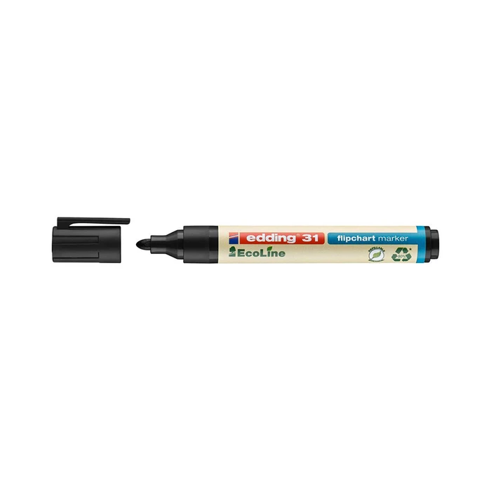 Μαρκαδόρος Edding 31 EcoLine Flipchart Marker Black (4-31001)
