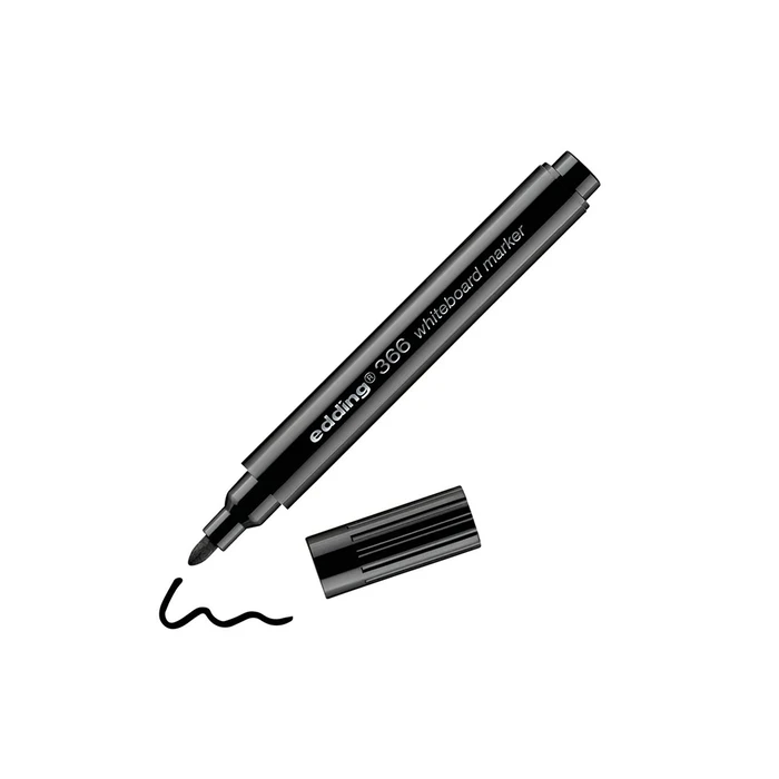 Μαρκαδόρος Edding 366 Whiteboard Marker Black (4-366001)