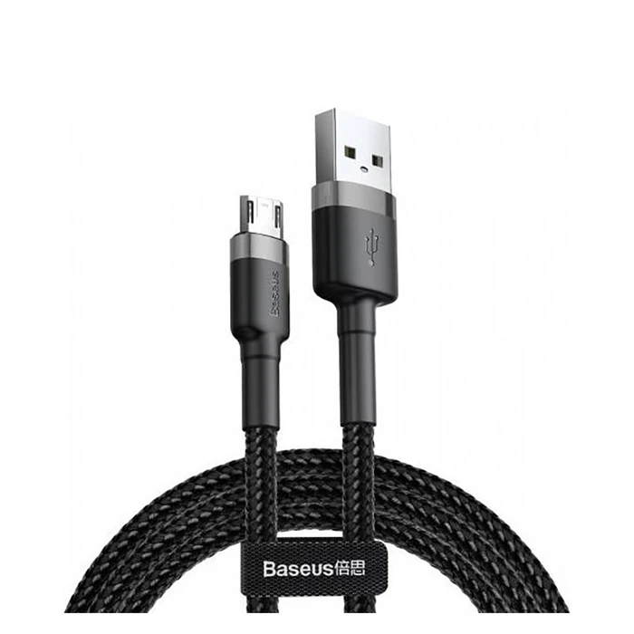 Καλώδιο USB Baseus Cafule Braided 2.0 to micro Γκρι 2m (CAMKLF-CG1)