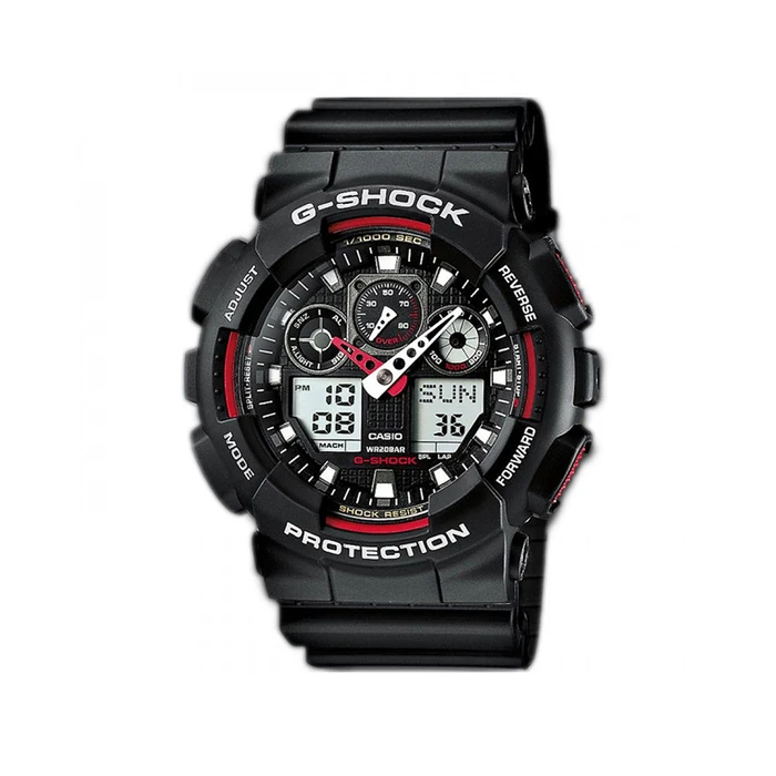 Ρολόι Ανδρικό Casio G-Shock Analog/Digital Battery with Rubber Strap Black (GA-100-1A4ER)