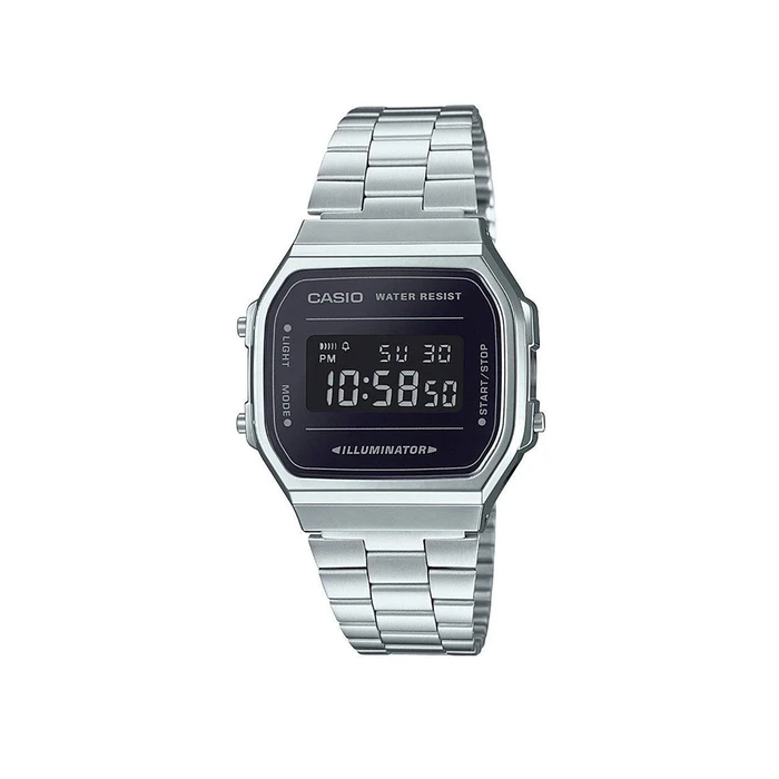 Ρολόι Ανδρικό Casio Vintage Iconic Digital Battery with Metal Bracelet Silver