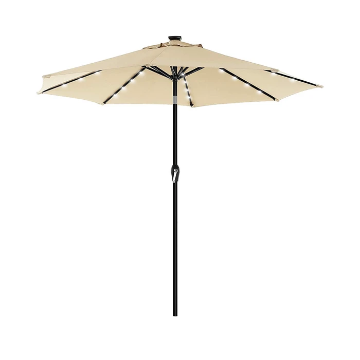 Songmics Ομπρέλα Δαπέδου Στρογγυλή 180 g/m² Beige (GPU040M01) (SNGGPU040M01)