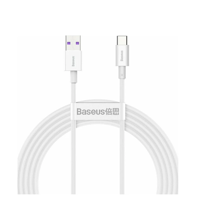 Καλώδιο USB Baseus Superior 2.0 Type-C male - USB-A male Λευκό 2m (CATYS-A02)