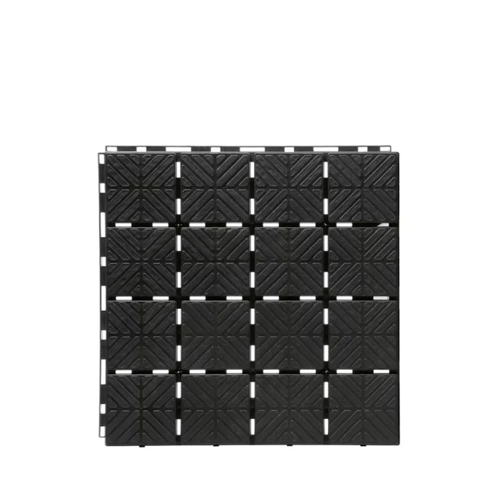 Πλακάκι για Δάπεδο Κήπου Prosperplast Easy Square 20x400mm Black (IES40-S411)